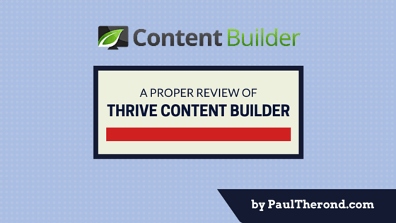Thrive Content Builder Review Part 2