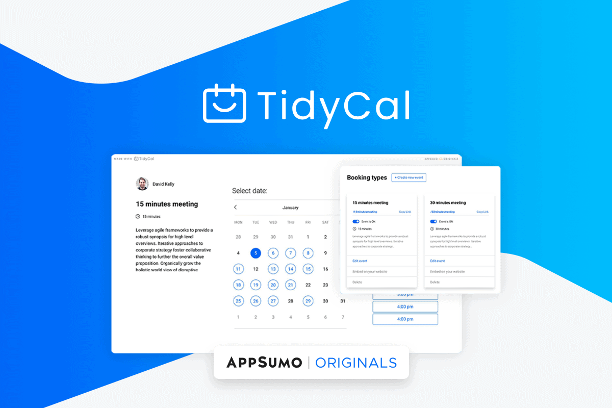 TidyCal - Book and manage meetings easily